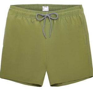 Biwisy Men's green Swim Trunks Quick Dry Shorts with Mesh Lining Size medium